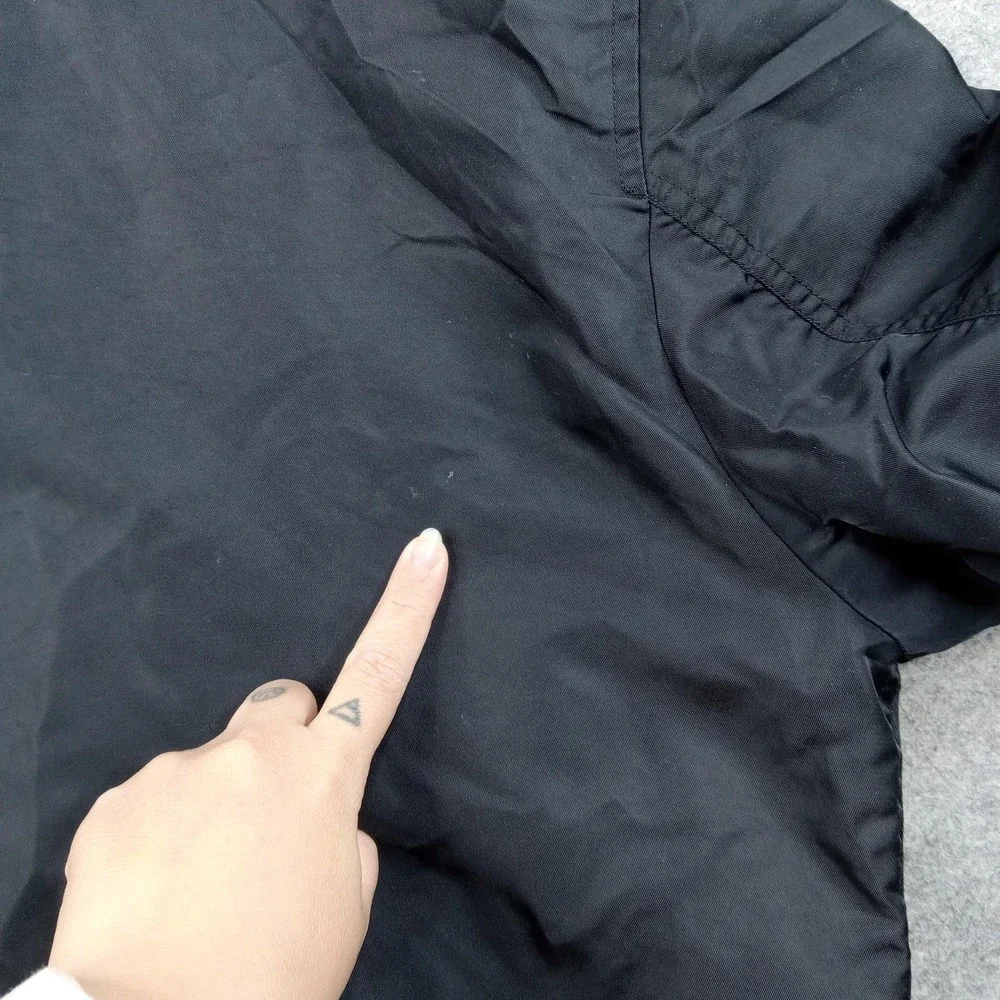 Mishka Jacket Mens‎ Medium MNWKA Black Nylon Bomber Embroidered Patch Brooklyn - Picture 7 of 8